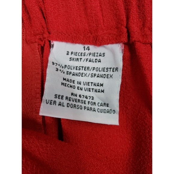 Womens Red Maxi Skirt Size 14 - Picture 2 of 12